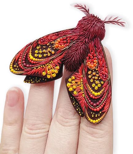 Captivated by moths – Polymer Clay Daily