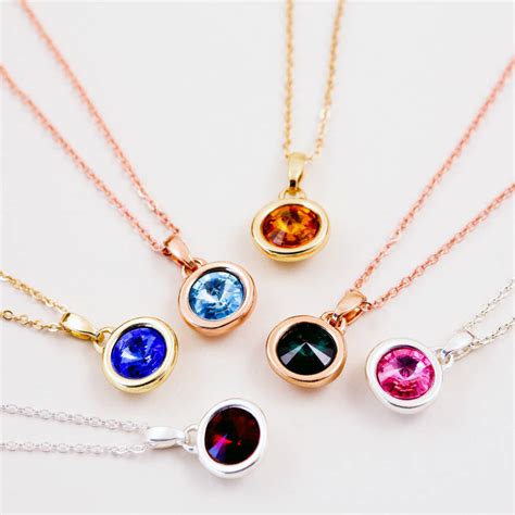 2024 Captivating Charm: A Journey Through Birthstone Necklaces in Glittering Gold-marketplaceplus.shop