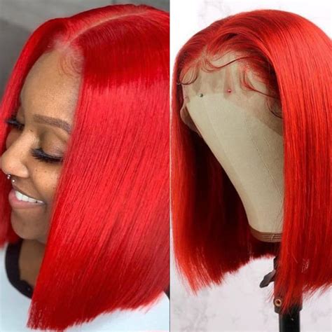 Captivating with Confidence: Enhance Your Style with a Red Bob Lace Front Wig