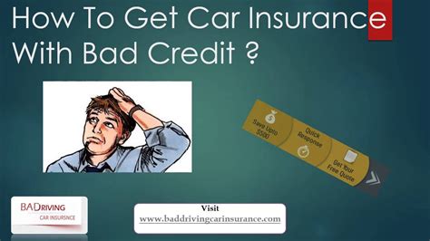 Car Insurance With Bad Credit