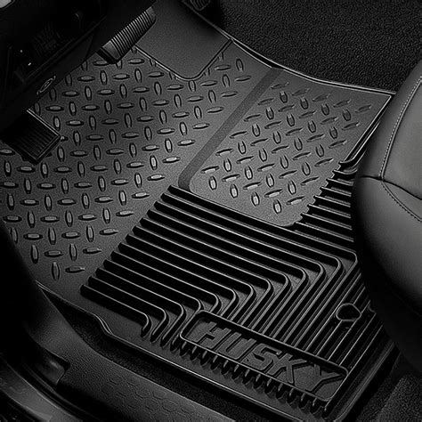 Auto Drive 4PC Rubber Car Floor Mat Toll Grey - Universal Fit