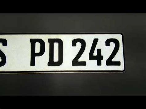 Car Number Plate CLP Reflective Films - YouTube