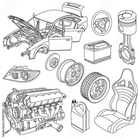 Car Parts To Draw