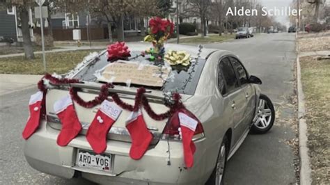 Car abandoned in Denver 'decorated' with note for Santa