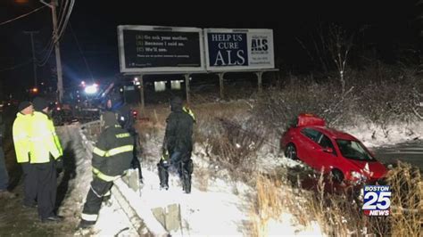 A 19-year-old driver died in a fiery car crash on Interstate 495 in Hopkinton, Massachusetts, on Tuesday, police said. The crash took place on the northbound side of the highway in the area of mile marker 55.2 at about 1:10 p.m., Massachusetts State Police said. Responding crews found the single vehicle involved, a 2012 Nissan Altima, …. 