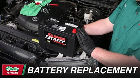 Car battery install. Removing your old battery. When removing the old battery, disconnect the negative cable first. Then disconnect the positive cable. Remove the battery hold-down or clamping device, and lift the battery out of the vehicle. Be careful to keep the battery upright, so that no electrolyte solution leaks out. 
