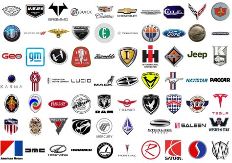 Car brand names. 