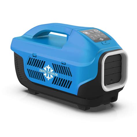 Zero Breeze. Zero Breeze is known for its innovative outdoor cooling solutions. Their flagship unit is the Mark 2 battery-powered portable air conditioner. Its compact size and extended battery life of up to five hours make it a perfect choice for any camping trip.. 