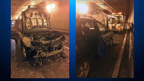 Car catches fire in eastbound Caldecott Tunnel