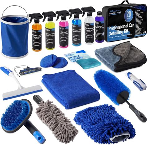 Car cleaning kit. Car Detailing Brush Set, 11Pcs Car Detailing Kit Includes Car Interior Detailing Brushes, Car Wheel & Tire Brush for Rim Cleaner, Car Cleaning Brush for Dust, Engine Brush, Air Vent Brush. 47. 600+ bought in past month. $1099. FREE delivery Mon, Mar 4 on $35 of items shipped by Amazon. Or fastest delivery Thu, Feb 29. 