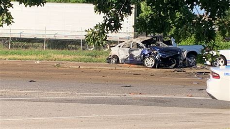 A multi-car crash northbound on I-240 near the South Park