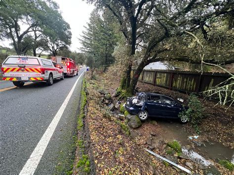 Car crashes into Napa ditch, drivers urged to slow down on roads