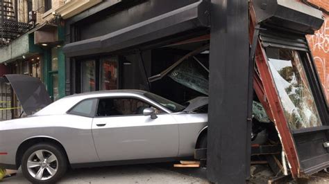 Car crashes into coffee shop, damages property in East York