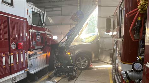 Car crashes into fire rescue station in NWMD overnight