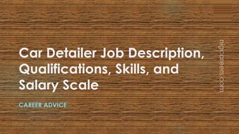 Car detailer salary. Things To Know About Car detailer salary. 