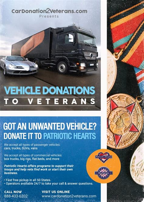 Car donation to veterans. Car Donation Foundation is a tax exempt charity under section 501(c)(3) of the IRS Code. Car Donation Foundation donates proceeds from its Vehicles for Veterans program to other tax exempt charities that help disabled veterans. Your donation will be assigned to the nearest auction house who will contact you to schedule the pickup of your vehicle. 