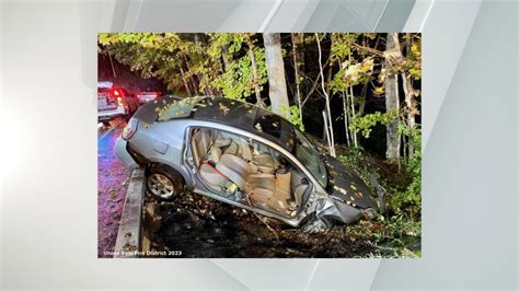 Car goes over guardrail on Route 82 in Dutchess County