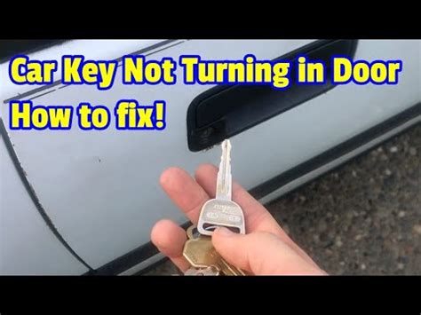 Car key or steering won't turn - https://www