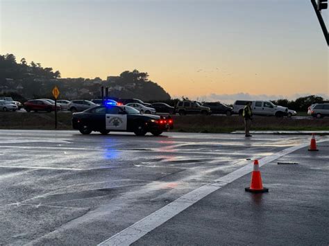 Car over cliff halts traffic on Highway 1
