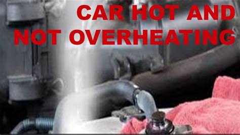 Symptoms of an overheating car. The first and most obvious symptom of an overheating car will be the engine temperature warning light on the dash. This is a red warning light that looks like a thermometer floating in wavy water. If you see this light, you should pull over immediately and shut off the engine to allow it to cool off.
