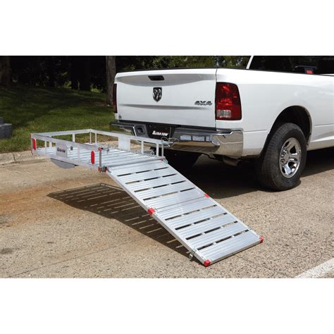 Car ramp harbor freight. If you are worried about clearance you can always use a piece of 1" or 2" lumber in front of the ramp as a "step up" . Another thought to consider is building your own. There are numerous videos on YouTube on making ramps and wheel cribs from lumber that allow you to customize ramp length and angle and final height. 