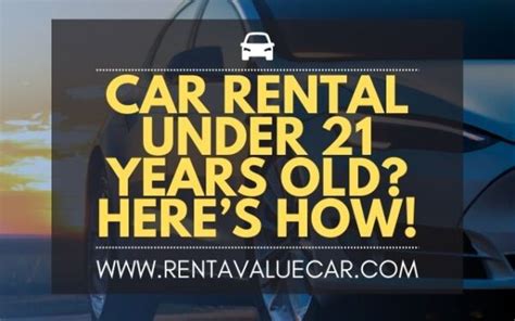 Car rental under 21. Jan 11, 2024 · No matter which tier you fall into, the Turo young driver fee is on the higher end for U.S. rentals: $30 per day if you’re 21 to 25 years old, and $50 a day if you’re 18 to 20. For shorter ... 