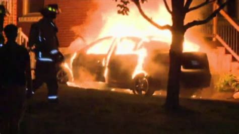 Car set on fire with homeless man inside in Green Meadows