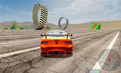 Stunt Car Challenge 3 is a cool stunt car game where you are racing across a track to get a fast time, whilst doing the most amazing stunts. Make front and back flips to collect more coints along the way. Get a 3 star rating by collecting all the coins. With these stars you unlock a new area called Port, with many new levels. . 