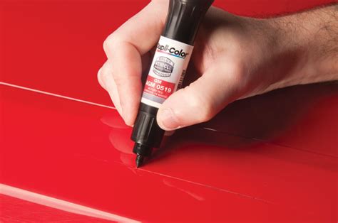 Car touchup paint. A small portion of automotive grade paint with an included brush, for repairing minor chips and scratches. Name of product, Touch Up Paint. JAN code ... 