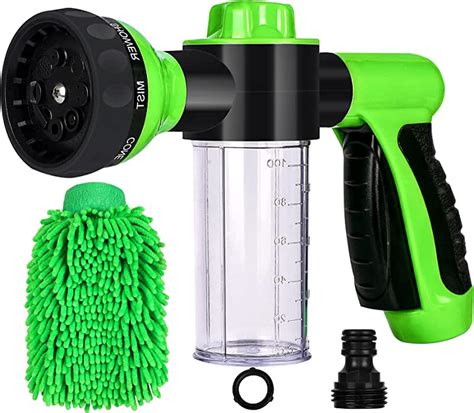 Car Wash Sprayer,9 in 1 Watering Patterns Car Wash Hose Attachment Garden Hose Nozzle with Soap Foam Dispenser for Garden Plants Watering Dog Washing House Cleaning (Orange) 4.0 out of 5 stars 5. $28.99 $ 28. 99. FREE Delivery by Amazon. Add to cart-Remove. More results.. 