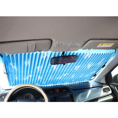 Car window shade. To cover a broken car window, clean the window frame, cover it and the surrounding painted exterior with masking tape, and run overlapping strips of clear packing tape across the w... 