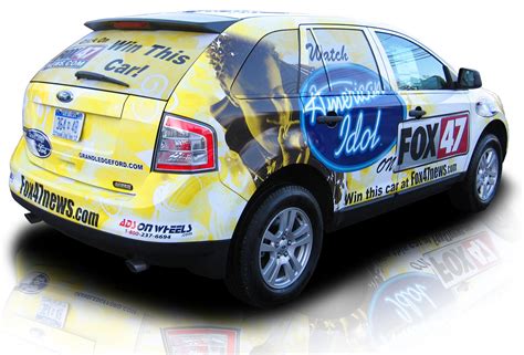 Car wrap advertising. Tint World offers hundreds of vehicle color change wraps and graphic design packages to fit your style or brand. You can also get custom pin-striping, vinyl lettering, window wraps, … 