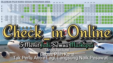 Cara Check In Online di 6 Maskapai Penerbangan Indonesia