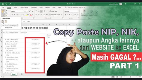 Cara Copy Nik Di Excel