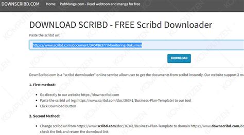 Cara Download File di Scribd Gratis Tanpa Register