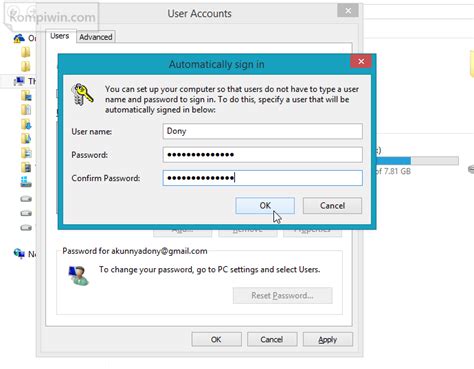 Cara Login secara Otomatis ke Windows 10, 8, 8.1 tanpa Password