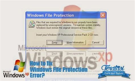 Cara Mengatasi Windows File Protection