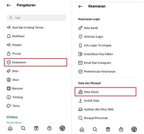 Cara Menghapus Data Akses Bio Di Instagram Di Android