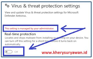 Cara Menonaktifkan Real Time Protection Windows 10 Permanen