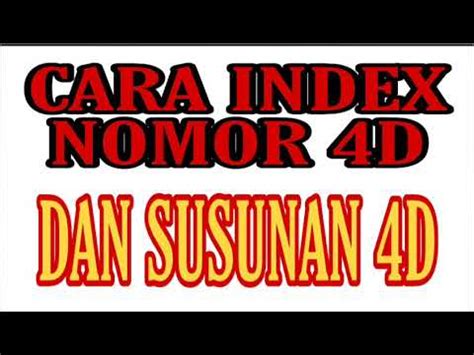 Cara Pasang Nomor 4D