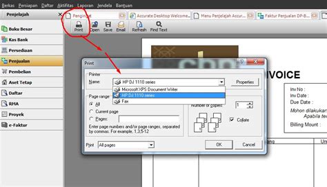Cara Setting Printer Di Accurate 5
