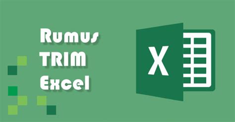 Cara Trim Excel