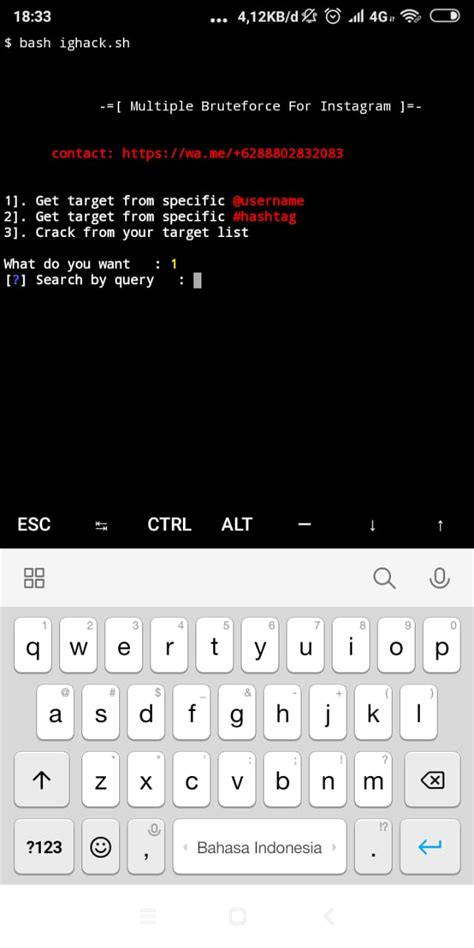 Cara hack website dengan termux.  bash instagram termux noob termux-hacking instagramclone termu...