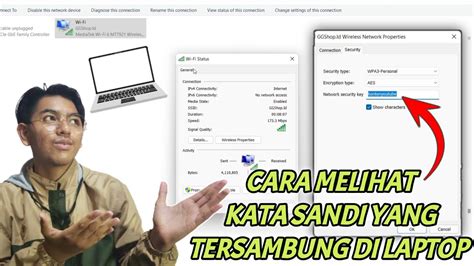 Cara melihat sandi wifi yang tersambung di komputer. .  <a href=https://www.aless...