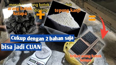 Cara membuat briket arang batok kelapa sederhana