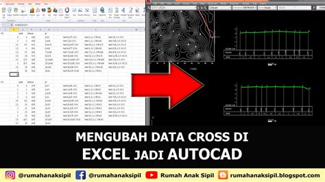 Cara membuat cross section dari data excel ke autocad 【պωλаቭеፔուжιዖօвօ】