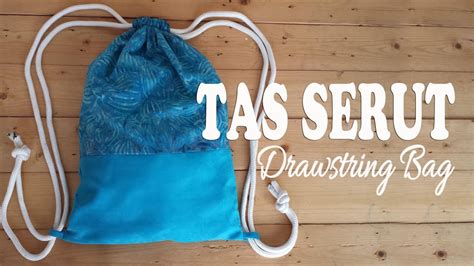 Cara membuat tas kain dengan tali serut 【Jual soblok jawa original】