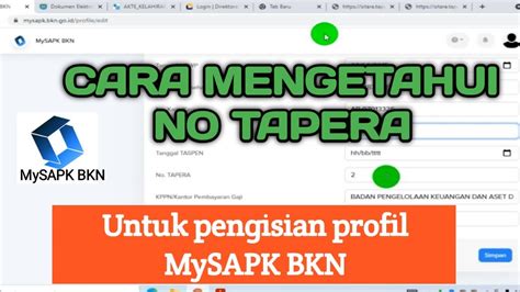 Cara mendaftar dan melihat no tapera untuk pengisian mysapk 【Jual nutrient agar terdekat】