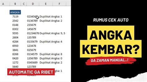 Cara rumus angka kembar 2020. .  ...