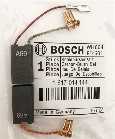 Carbon Brushes for BOSCH GSH 5 CE - 6.3x12.5x22mm - 2.5x4.9x8.7